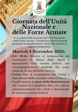 Festa dell'Unità Nazionale e Giornata delle Forze Armate