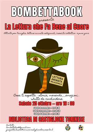 "La lettura che fa bene al cuore" a cura di Bombettabook