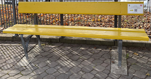 Progetto "Sediamoci sul giallo: Endopank" - Inaugurazione panchina gialla
