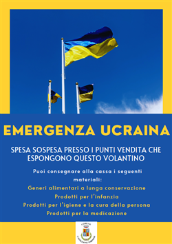 Emergenza Ucraina - Spesa sospesa nei negozi aderenti